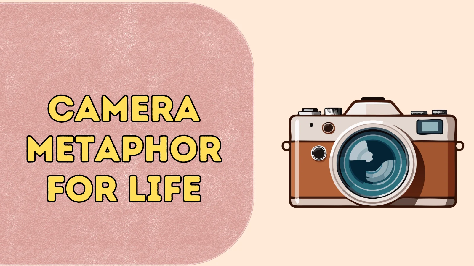 Camera Metaphor for Life